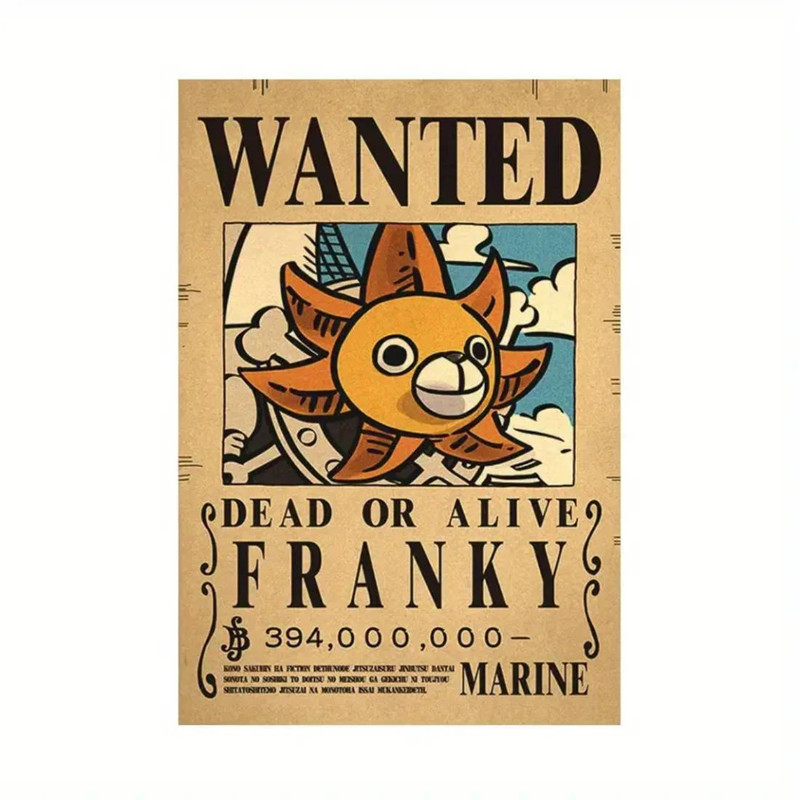 Framed Wanted Dead Or Alive  Franky Poster - (42X30CM) ملصق